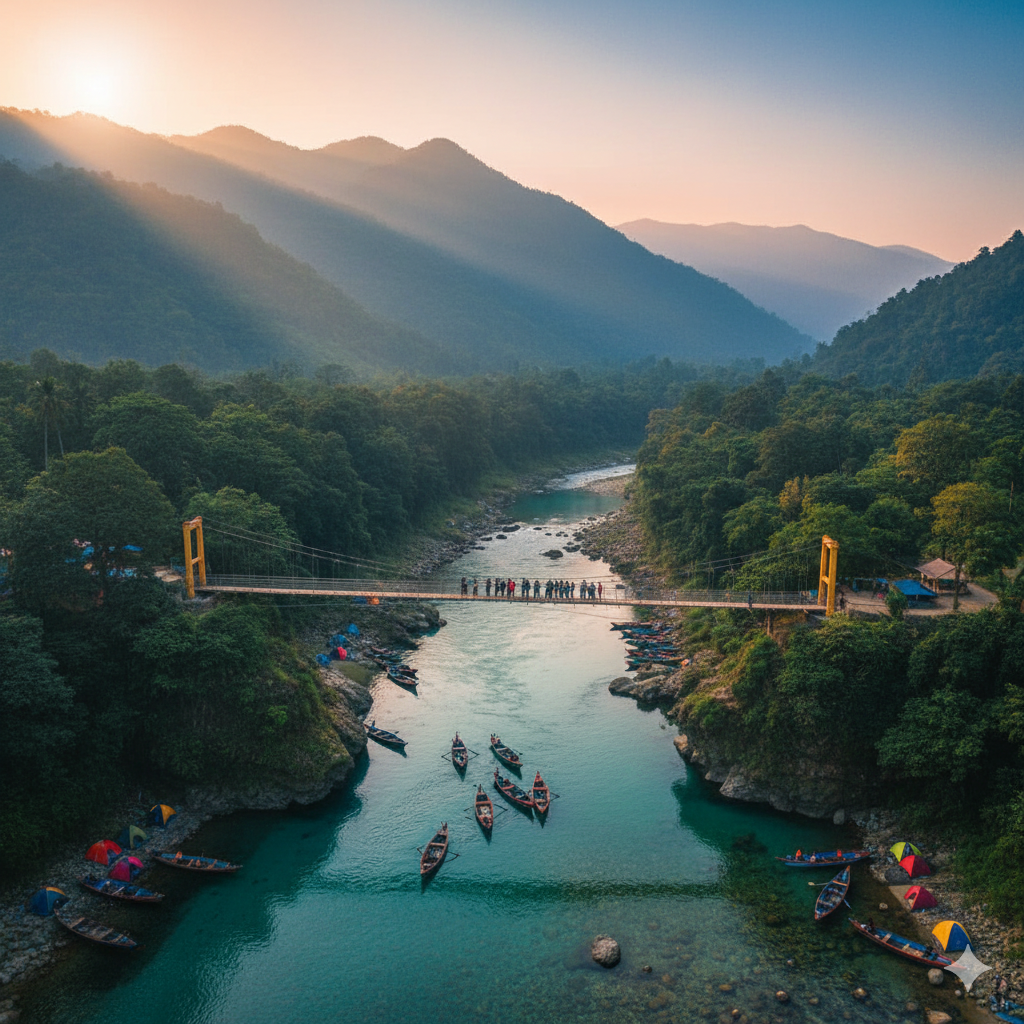 Dawki – Shnongpdeng, Meghalaya